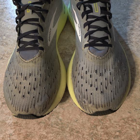 Brooks Shoes Mens 11.5 Hyperion Tempo Gray Green Running Sneakers * No Insoles * main image 4